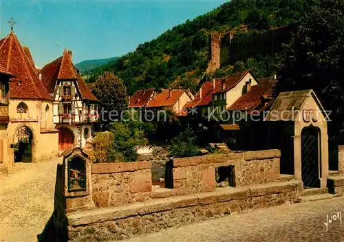 AK / Ansichtskarte Kaysersberg_Haut_Rhin Pont fortifie et les maisons anciennes au bord de la Weiss Kaysersberg_Haut_Rhin