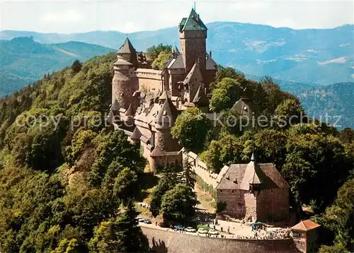 AK / Ansichtskarte Haut Koenigsbourg_Hohkoenigsburg Chateau vue aerienne Haut Koenigsbourg