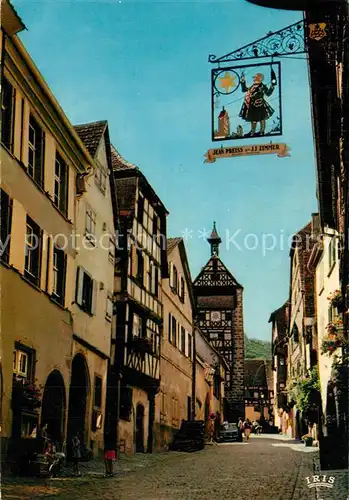 AK / Ansichtskarte Riquewihr_Haut_Rhin Rue du General de Gaulle et le Dolder XIIIe siecle Riquewihr_Haut_Rhin