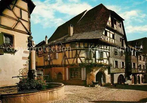 AK / Ansichtskarte Riquewihr_Haut_Rhin Fontaine de la Sinne vieille ville Brunnen Altstadt Riquewihr_Haut_Rhin