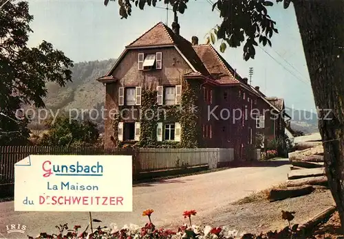 AK / Ansichtskarte Gunsbach Maison d Albert Schweitzer Gunsbach