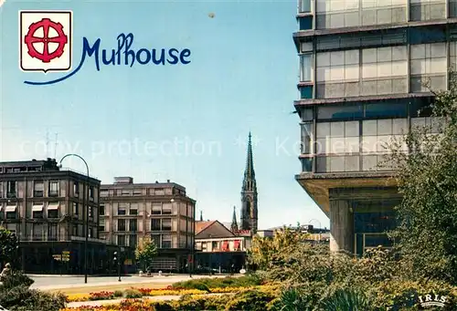 AK / Ansichtskarte Mulhouse_Muehlhausen Porte de Bale Eglise Mulhouse Muehlhausen