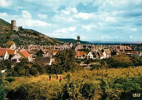 AK / Ansichtskarte Kaysersberg_Haut_Rhin Vue panoramique avec chateau du XIIIe siecle Kaysersberg_Haut_Rhin