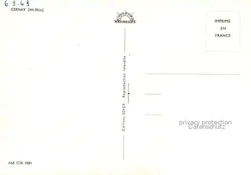 AK / Ansichtskarte Cernay_Elsass Vue aerienne Cernay Elsass