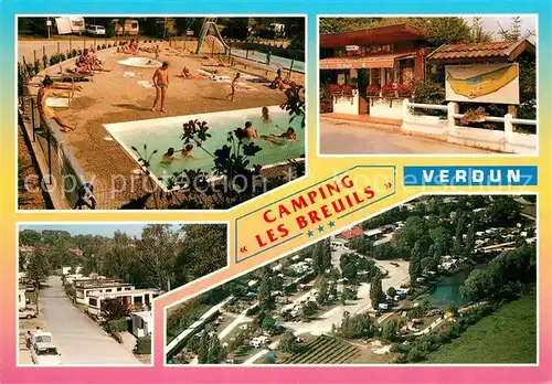 AK / Ansichtskarte VERDUN_Meuse Camping Caravaning Les Breuils Bar Alimentation Jeux Peche Piscines Verdun Meuse