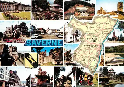 AK / Ansichtskarte Saverne_Bas_Rhin_Alsace Divers aspects Carte Saverne_Bas_Rhin_Alsace