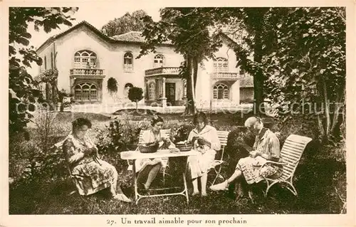 AK / Ansichtskarte Cartigny_Geneve Au jardin du chateau Cartigny Geneve