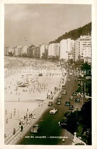 AK / Ansichtskarte Rio_de_Janeiro Copacabana Rio_de_Janeiro