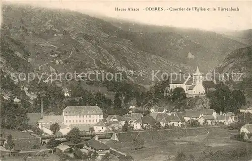 AK / Ansichtskarte Oderen_Haut_Rhin Quartier de l eglise et le Duerrenbach Oderen_Haut_Rhin