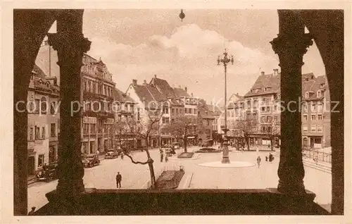 AK / Ansichtskarte Muelhausen_Elsass Adolf Hitler Platz Muelhausen Elsass