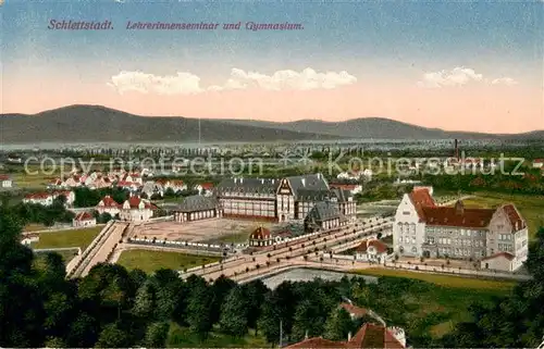 AK / Ansichtskarte Schlettstadt Lehrerinnenseminar und Gymnasium Schlettstadt