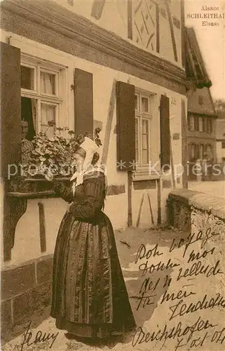 AK / Ansichtskarte Schleithal Costumes Trachten Schleithal