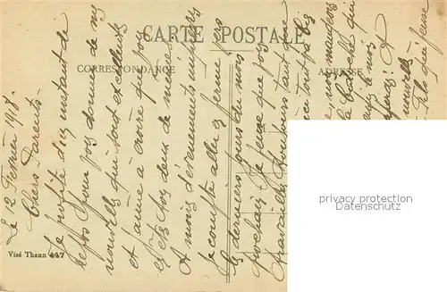 AK / Ansichtskarte Thann_Haut_Rhin_Elsass Rue de l Etang Bombardements du 7 au 21 Janvier 1915 Ruines Grande Guerre Truemmer 1. Weltkrieg Thann_Haut_Rhin_Elsass