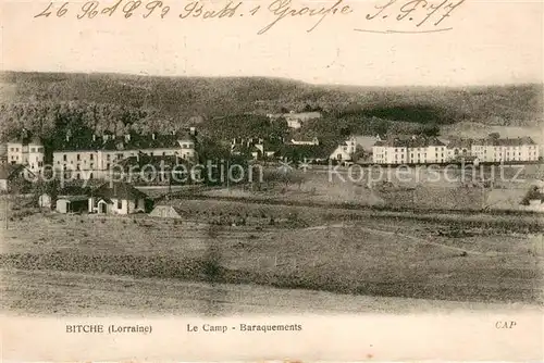 AK / Ansichtskarte Bitche_Moselle Le Camp Baraquements Bitche_Moselle