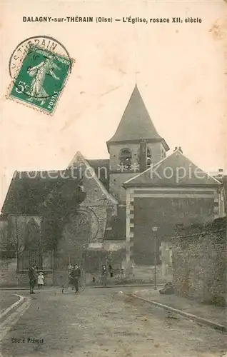 AK / Ansichtskarte Balagny sur Therain Eglise rosace XIIe siecle Balagny sur Therain