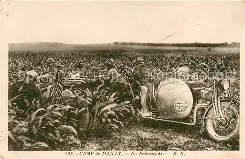 AK / Ansichtskarte Camp_de_Mailly En Embuscade Camp_de_Mailly