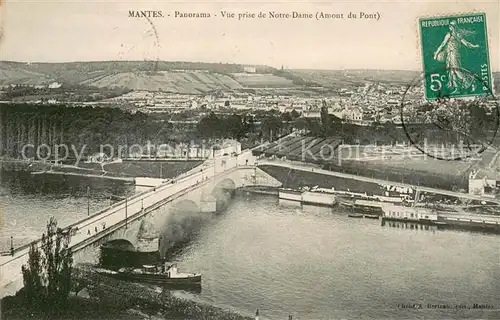 AK / Ansichtskarte Mantes la Jolie Vue prise de Notre Dame Mantes la Jolie