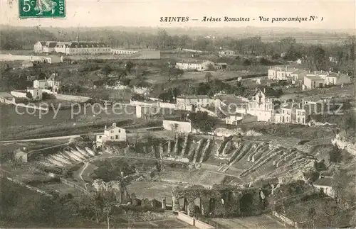 AK / Ansichtskarte Saintes_Charente Maritime Vue panoramique et le arenes romaines Saintes Charente Maritime