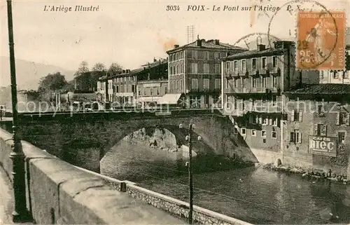 AK / Ansichtskarte Foix Pont sur l Ariege Foix