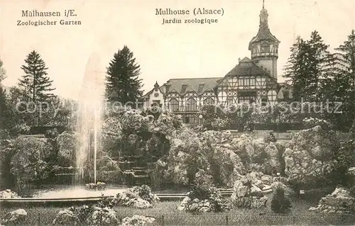 AK / Ansichtskarte Mulhouse_Muehlhausen Jardin zoologique Zoologischer Garten Mulhouse Muehlhausen