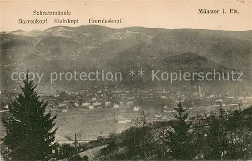 AK / Ansichtskarte Muenster_Elsass Panorama Vogesen Muenster_Elsass