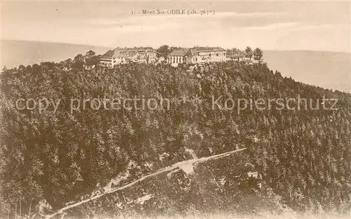 AK / Ansichtskarte Mont Sainte Odile_Mont Ste Odile Couvent vue aerienne Mont Sainte Odile