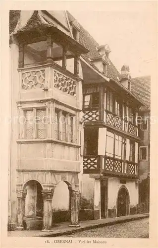 AK / Ansichtskarte Obernai_Bas_Rhin Vieilles maisons Obernai_Bas_Rhin