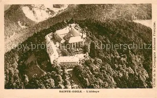 AK / Ansichtskarte Mont Sainte Odile_Mont Ste Odile Abbaye Couvent vue aerienne Mont Sainte Odile