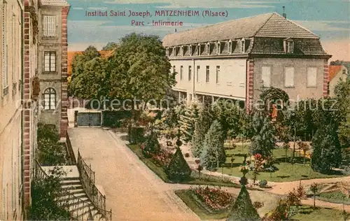 AK / Ansichtskarte Matzenheim Institut Saint Joseph Parc Infirmerie Matzenheim