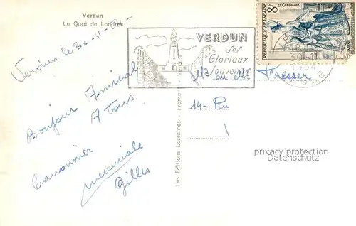 AK / Ansichtskarte VERDUN_Meuse Quai de Londres Verdun Meuse