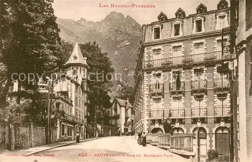 AK / Ansichtskarte Cauterets Rue du Mamelon Vert Cauterets