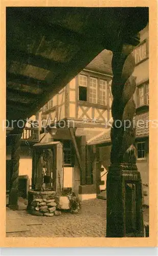 AK / Ansichtskarte Riquewihr_Haut_Rhin Cour de la Maison  Riquewihr_Haut_Rhin