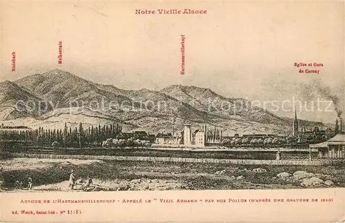 AK / Ansichtskarte Hartmannswillerkopf Vieil Armand Hartmannswillerkopf
