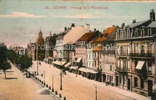 AK / Ansichtskarte Colmar_Haut_Rhin_Elsass Avenue de la Republique Colmar_Haut_Rhin_Elsass