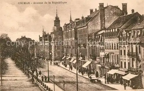 AK / Ansichtskarte Colmar_Haut_Rhin_Elsass Avenue de la Republique Colmar_Haut_Rhin_Elsass