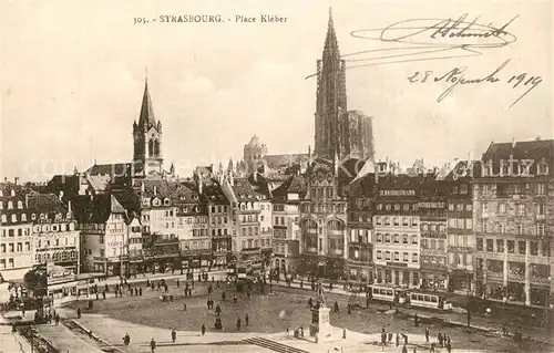 AK / Ansichtskarte Strasbourg_Alsace Place Kleber Strasbourg Alsace