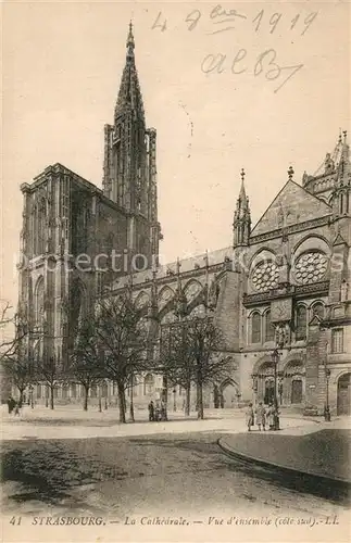 AK / Ansichtskarte Strasbourg_Alsace Cathedrale  Strasbourg Alsace