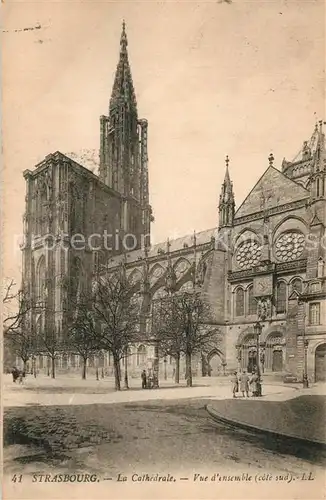 AK / Ansichtskarte Strasbourg_Alsace Cathedrale  Strasbourg Alsace