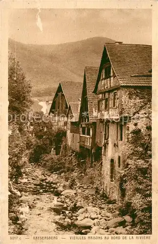 AK / Ansichtskarte Kaysersberg_Haut_Rhin Maisons au bord de la Rivi?re Kaysersberg_Haut_Rhin