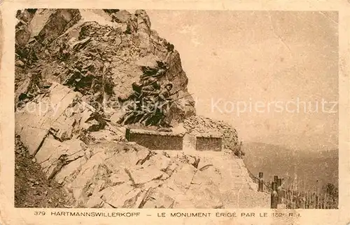 AK / Ansichtskarte Hartmannswillerkopf Monument Erige Hartmannswillerkopf