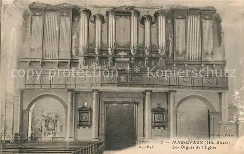 AK / Ansichtskarte Massevaux_Alsace_Elsass Les Orgues de l`Eglise Massevaux_Alsace_Elsass