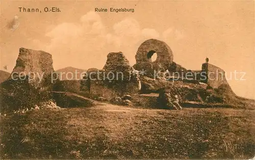 AK / Ansichtskarte Thann_Haut_Rhin_Elsass Ruine Engelsburg Thann_Haut_Rhin_Elsass