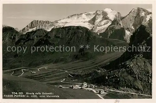 AK / Ansichtskarte Passo_Pordoi Strada della Dolomiti Passo Pordoi