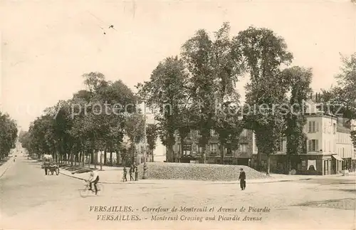 AK / Ansichtskarte Versailles_Yvelines Carrefour de Montreuil et Avenue de Picardie Versailles_Yvelines