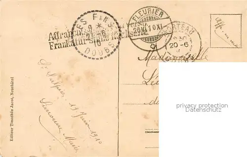 AK / Ansichtskarte Fleurier Vue generale Fleurier