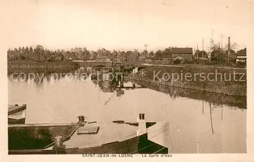 AK / Ansichtskarte Saint Jean de Losne La gare d eau Saint Jean de Losne