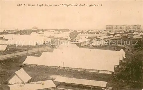 AK / Ansichtskarte Le_Treport Camp Anglo Canadian Hopital General Anglais No. 3 Le_Treport
