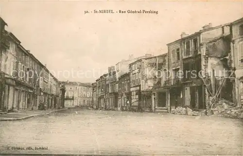 AK / Ansichtskarte Saint Mihiel Rue General Pershing Grande Guerre 1. Weltkrieg Saint Mihiel