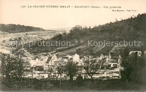 AK / Ansichtskarte Rampont_Meuse Vue generale Ruines Grande Guerre Truemmer 1. Weltkrieg 