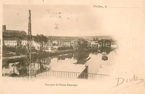 AK / Ansichtskarte VERDUN_Meuse Vue prise de l Usine Electrique Verdun Meuse
